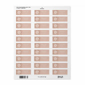 UW EIGEN LOGO Beige & Boho Brown Stippen Etiket (Full Sheet)
