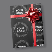 Uw eigen Logo & Dank u bewerkbaar bericht Cadeaupapier