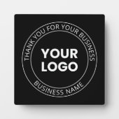 Uw eigen Logo & Dank u bewerkbaar bericht Fotoplaat (Voorkant)