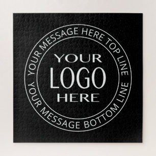 Uw eigen Logo en  Circulaire tekst Legpuzzel