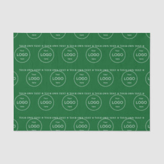 Uw eigen logo hier bedrijf groen Tissue Paper Tissuepapier
