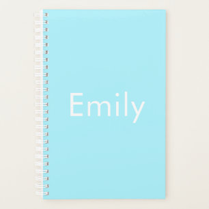 Uw eigen naam of woord   Soft Sky Blue Planner