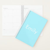 Uw eigen naam of woord | Soft Sky Blue Planner (Display)