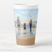 Uw eigen ontwerp aangepaste foto latte Mok (Voorkant)