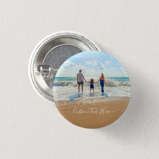 Uw eigen ontwerp aangepaste foto tekst Button (Voorkant /achterkant)