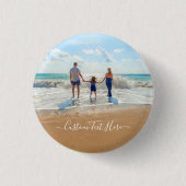 Uw eigen ontwerp aangepaste foto tekst Button (Voorkant)