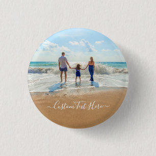 Uw eigen ontwerp aangepaste foto tekst Button