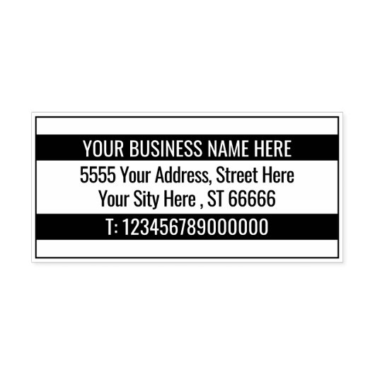 Uw eigen ontwerp adres Rubber Stamp Sjabloon Rubberstempel (Afrduk)