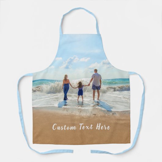 Uw eigen ontwerp Custom Photo Schort met tekst (Voorkant)