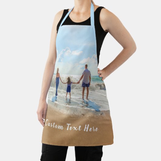 Uw eigen ontwerp Custom Photo Schort met tekst (Insitu)