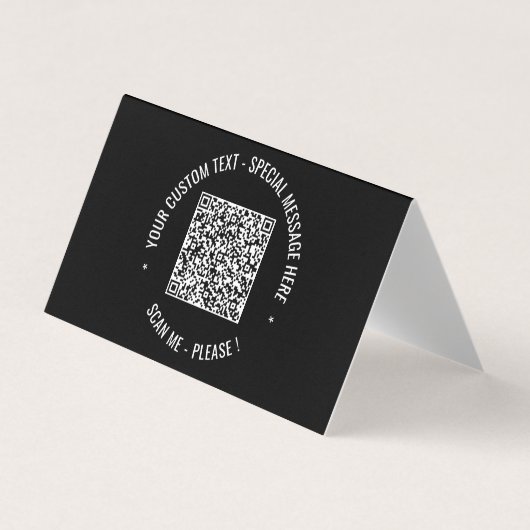 Uw eigen ontwerp QR-code Visitekaartje Kies kleur (Voorkant)