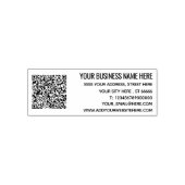 Uw eigen ontwerpadres QR code stempel voorbeeld (Design)