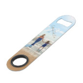 Uw eigen ontwerpfotobalksleutel met aangepaste tek speed flessenopener (Voorkant Gekanteld)
