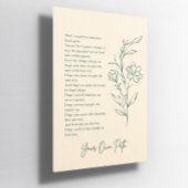 Uw eigen pad Bloemen Custom Inspirerend Poster