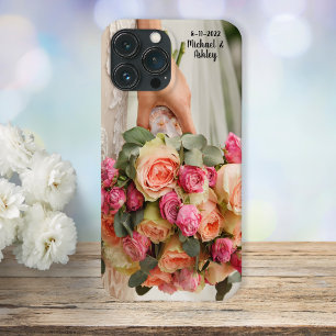 Uw eigen persoonlijke bruiloft boeket foto iPhone 13 pro max hoesje