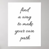 Uw eigen Poster van het Pad (Voorkant)