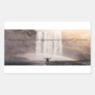 Uw eigen prijsopgave kennen - Rechthoeksticker Rechthoekige Sticker