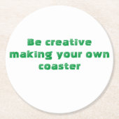 uw eigen ronde kartonnen onderzetter (Voorkant)