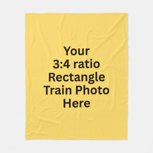 Uw eigen treinfoto hier - Medium Fleece Deken (Voorkant)