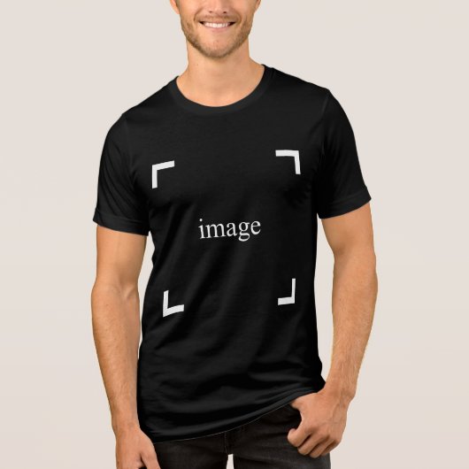 Uw eigen Tri-Blend shirt (Voorkant)