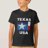 uw eigen vlag TEXAS T-Shirt (Voorkant)