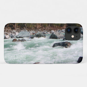 Uw eigen whitewater foto Persoonlijk horizontaal iPhone 11 Hoesje