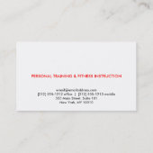 UW ELEGANTE MONOGRAM LOGO IN ROOD EN ZWART VISITEKAARTJE (Achterkant)