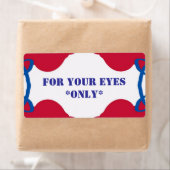 UW EYES ONLY-LABEL ETIKET (Insitu)