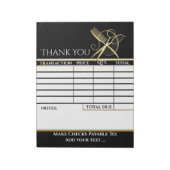 Uw Factuurblok Notitieblok (Gedraaid)