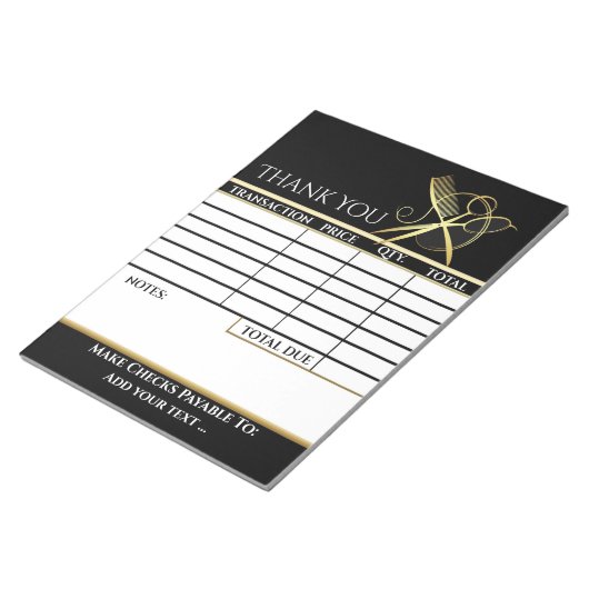 Uw Factuurblok Notitieblok (Schuin)