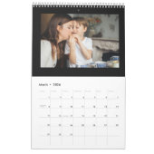 Uw Familie Aangepaste Fotokalender Zwart 2026 Kalender (Mar 2026)