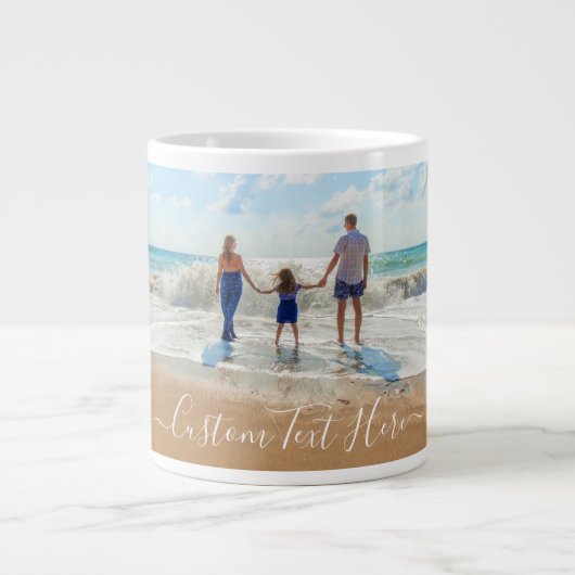 Uw Familie Foto Koffie Mok Gift met aangepaste tek (Voorkant)