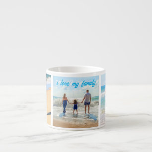 Uw Familie Fotocollage Espresso Cup Aangepaste Tek Kop