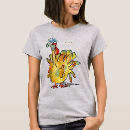 Uw familie Thanksgiving (2) Gold Turkije T shirt