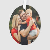 Uw familiedefinitie kerstfeestdag ornament (voorkant)