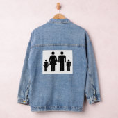 Uw familiefoto op een denim jacket (Hangar)