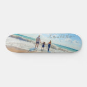 Uw familiefoto-skateboard met aangepaste tekst skateboard (Horizontaal)