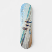 Uw familiefoto-skateboard met aangepaste tekst skateboard (Voorkant)