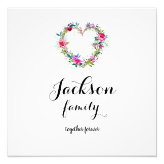 Uw familienaam Foto vergroting Afdruk