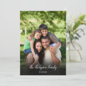 Uw favoriete familiefoto stijlvol schrift kaart (Staand voorkant)