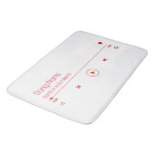 Uw favoriete muziek  badmat (Gekanteld)