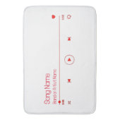 Uw favoriete muziek  badmat (Voorkant Verticaal)