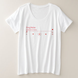 Uw favoriete muziek grote maat t-shirt