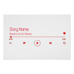 Uw favoriete muziek perfect poster