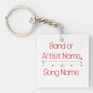 Uw favoriete muziek sleutelhanger