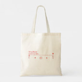 Uw favoriete muziek tote bag (Achterkant)