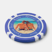 Uw favoriete Photo Poker Chips met aangepaste teks (Enkel)