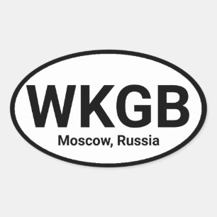 Uw favoriete radiostation ovale sticker