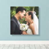 Uw favoriete trouwfoto canvas afdruk (Insitu (Houten vloer))