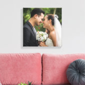 Uw favoriete trouwfoto canvas afdruk (Insitu (Woonkamer))